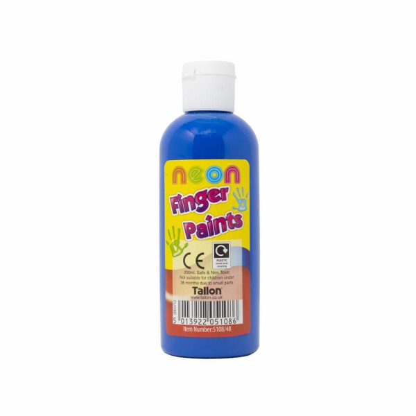 TALLON NEON FINGER PAINTS 200ML - BLUE