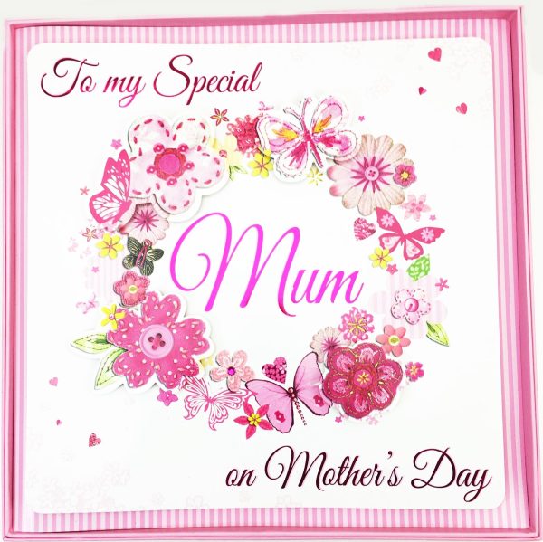 31CM MUM CARDS WITH FLOWERS