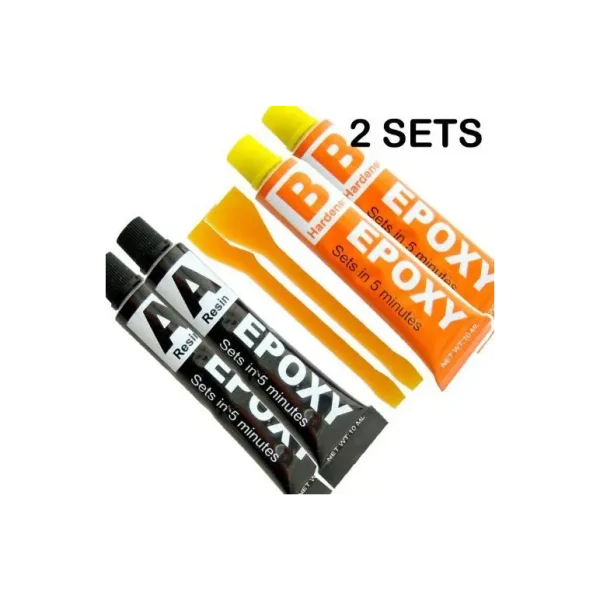 2 X EPOXY GLUE SET SUPER STRONG HOLD IN JUST 5 MINUTES