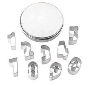 SET OF 9 NUMBER SHAPE CUTTERS