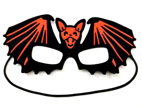 BLACK RED BAT PARTY EYE MASK FANCY DRESS HALLOWEEN MAN HEN GIRL COSTUME