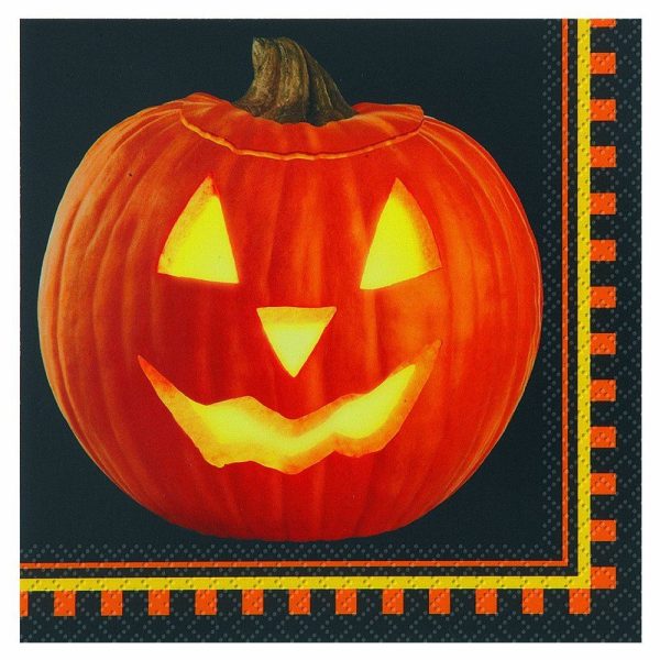 HALLOWEEN NAPKINS WITH PUMPKIN