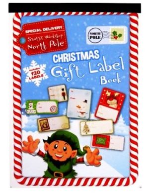 120 CHRISTMAS GIFT TAG LABEL BOOK