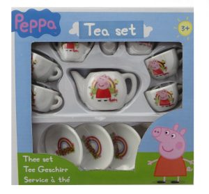 PEPPA PIG CHILDREN'S DOLLS 13 PIECE TEA SET - RAINBOW