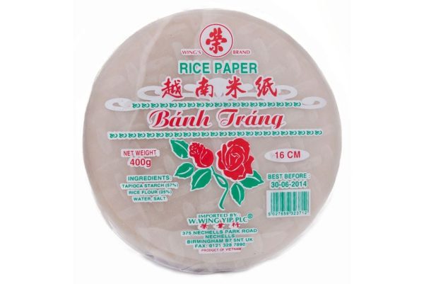 RICE PAPER 16CM PLASTIC CASE 400G 179903