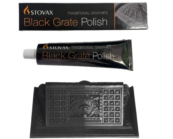 STOVAX BLACK GRATE WOODBURNER GRAPHITE FIRE POLISH ZEBO