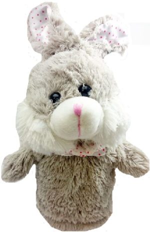 SPRINGTIME HAND PUPPET RABBIT GREY EASTER