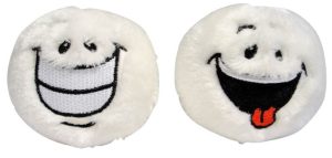 PLUSH SNOWBALLS 8CM ASSORTED DESIGN SEND ONLY ONE!