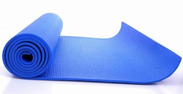 BLUE RUBBER YOGA MAT 8MM