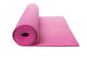 PINK RUBBER YOGA MAT 8MM