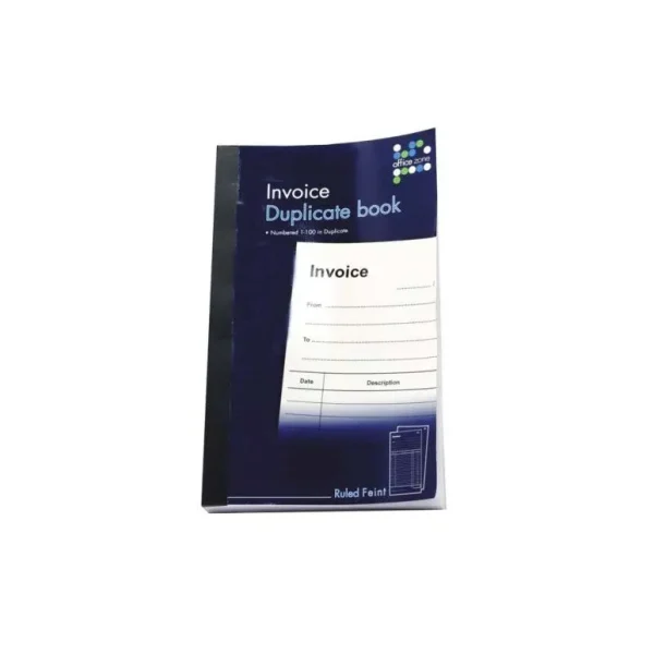 INVOICE DUPLICATE BOOK RULED FEINT 1100 INVOICES IN DUPLICATE