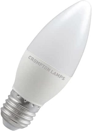 CROMPTON EDISON SCREW / ES 4.9W E27 4000K COOL WHITE LED CANDLE BULB