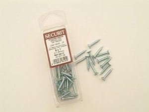 SECURIT S8136 TWINTHREAD SCREW COUNTERSUNK (CSK) ZINC PLATED 5X50MM PACK OF 18