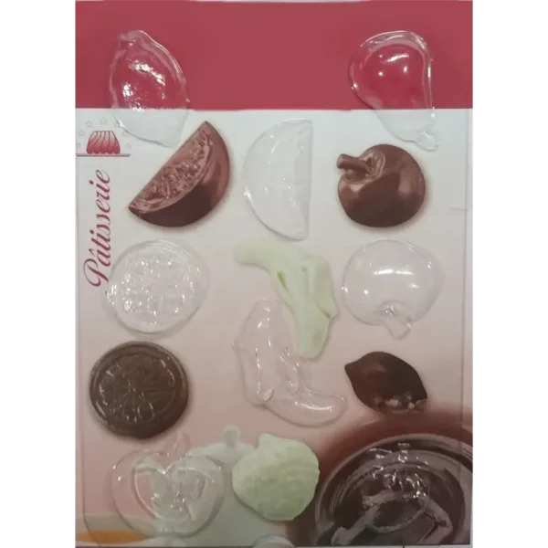 PLASTIC FRUIT SHAPED CHOCOLATE MOULD