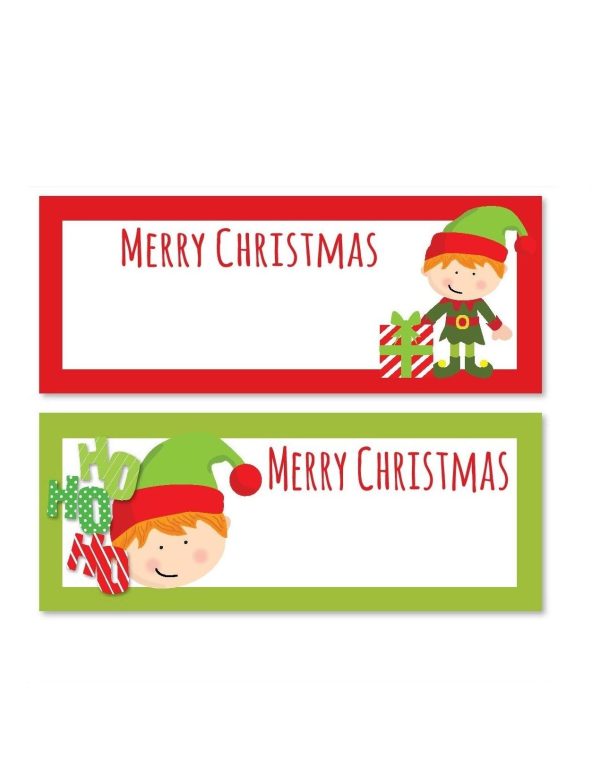 24 CUTE ELF TABLE PLACE CARDS 947888