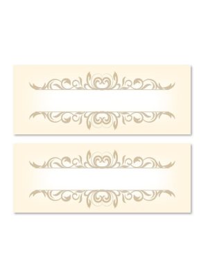 24 GOLD STRIPE TABLE PLACE CARDS 947970