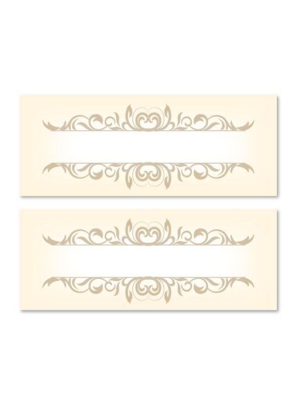 24 GOLD STRIPE TABLE PLACE CARDS 947970