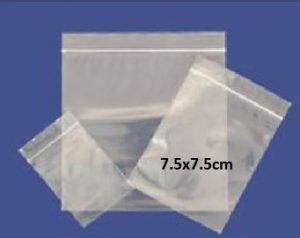 50PCS SELF SEAL BAGS 7.5X7.5CM
