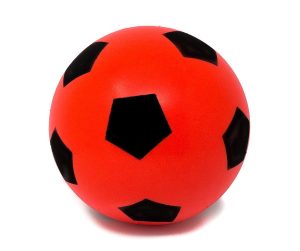 RED 17.5CM SOFT FOAM SPONGE INDOOR FOOTBALL SOCCER BALL VARIOUS COLOURS