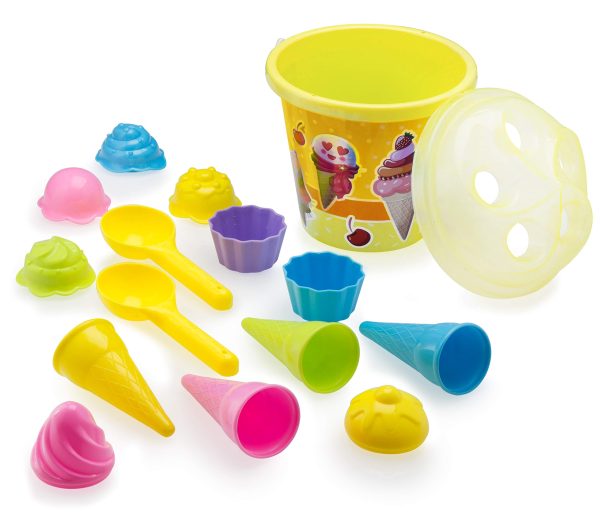 YELLO ICE CREAM BEACH BUCKET SET