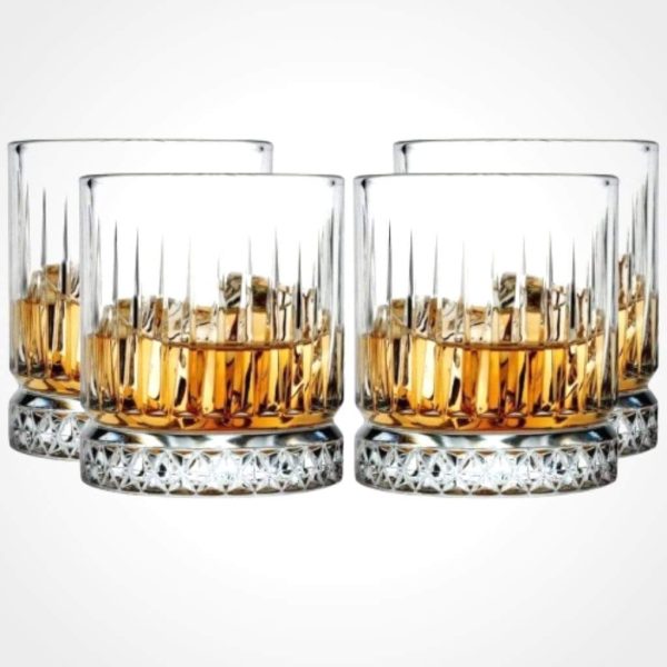 PASABAHCE ELYSIA WHISKEY GLASS SET 210ML PACK OF 4