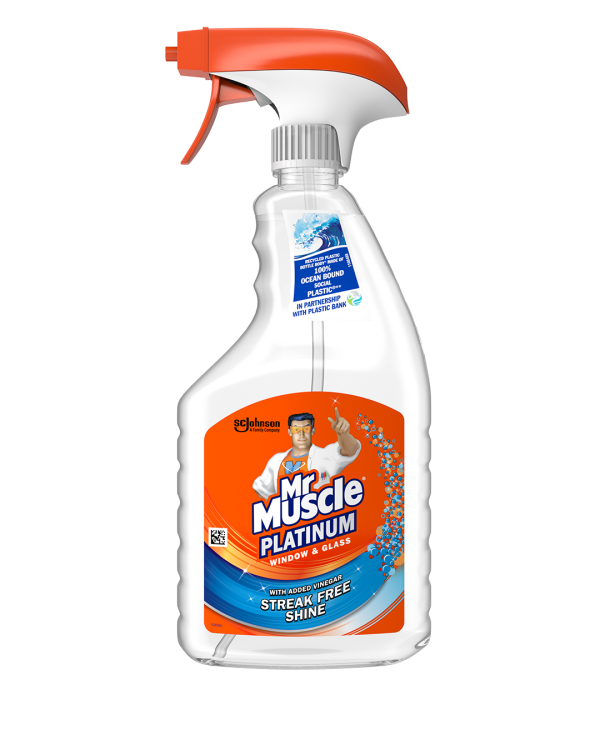 MR MUSCLE PLATINUM WINDOW & GLASS CLEANER SPRAY 500ML