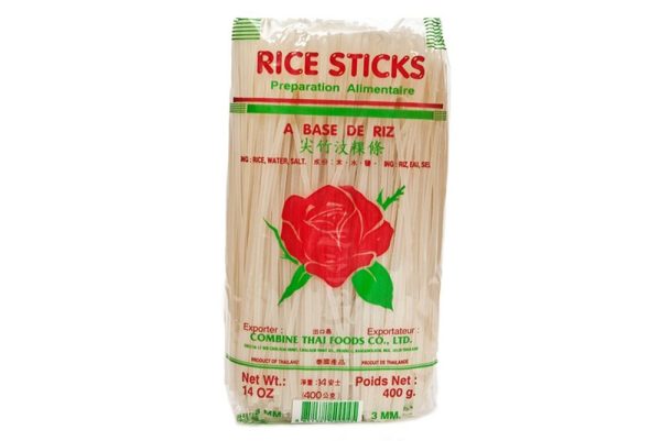 ROSE MEDIUM RICE STICK NOODLES BáNH PH??? 3MM 14OZ 400G