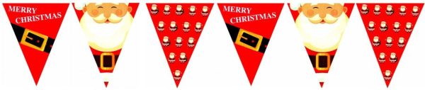 PVC CHRISTMAS BUNTING 12FT