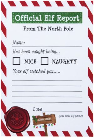 25 ELF REPORTS CORNER CHRISTMAS SANTA HELPER