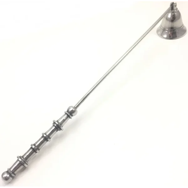 ANTIQUE SILVER LARGE BELL CANDLE SNUFFER