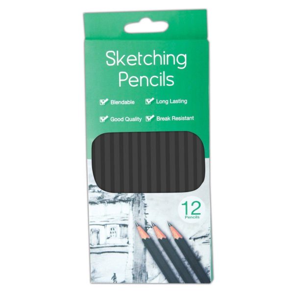 12 SKETCHING GRADED PENCILS