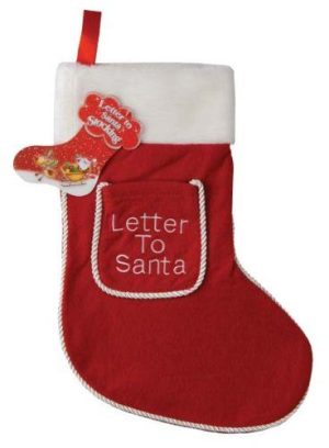 LETTER TO SANTA CHILDREN`S CHRISTMAS STOCKING