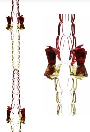 RED/GOLD COMBINED FOIL GARLAND TWIN PACK