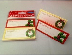 24 X TRADITIONAL CHRISTMAS PLACE CARDS NAME TABLE SETTINGS TRADINATIONAL DESIGNS PERFECT FOR DECORAT