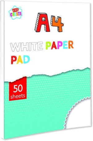 KIDS CREATE A4 WHITE PAPER PAD 50 SHEETS