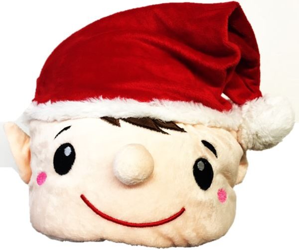 RED PLUSH ELF HAT SANTA HELPER