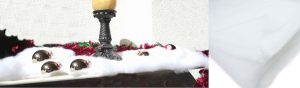 SOFT SNOW BLANKET DECORATION 120CM X 80CM