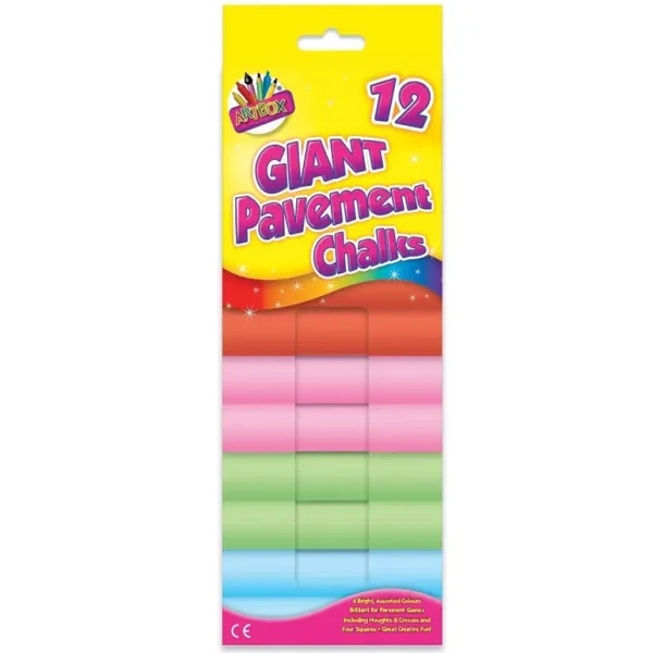 12 JUMBO GIANT PAVEMENT CHALKS