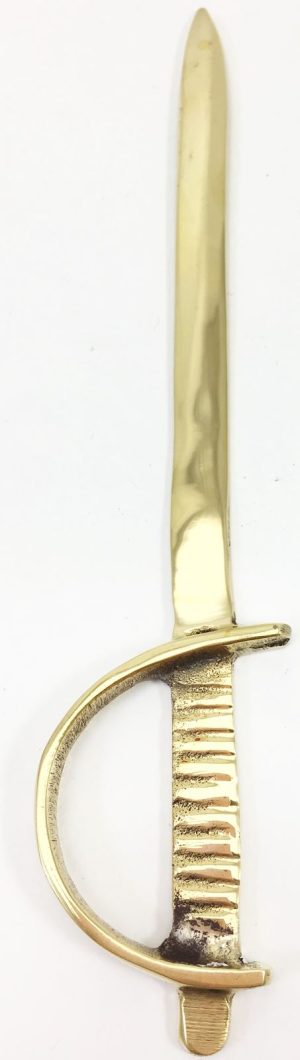 ANTIQUE GOLD PAPER CUTTER SWORD DESIGN LETTER OPENER