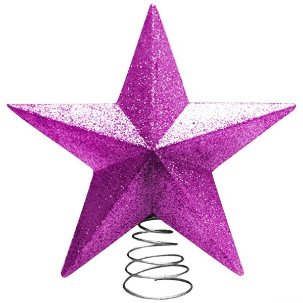 CHRISTMAS TREE TOPPER 3D STAR TREE TOP PINK