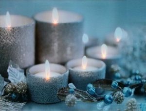 LED CANVAS MODERN CANDLES PICTURESq