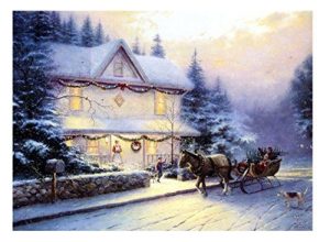 LED CANVAS CHRISTMAS LIGHT WALL DECORATION HORSE