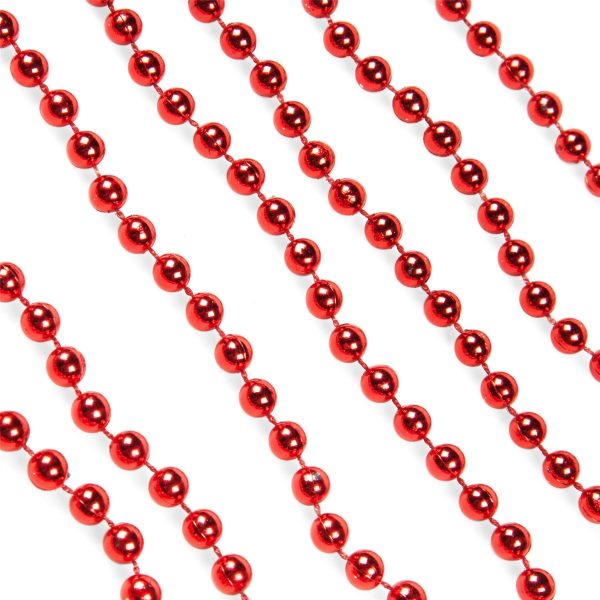 CHRISTMAS RED BEAD CHAIN 3M 515002R