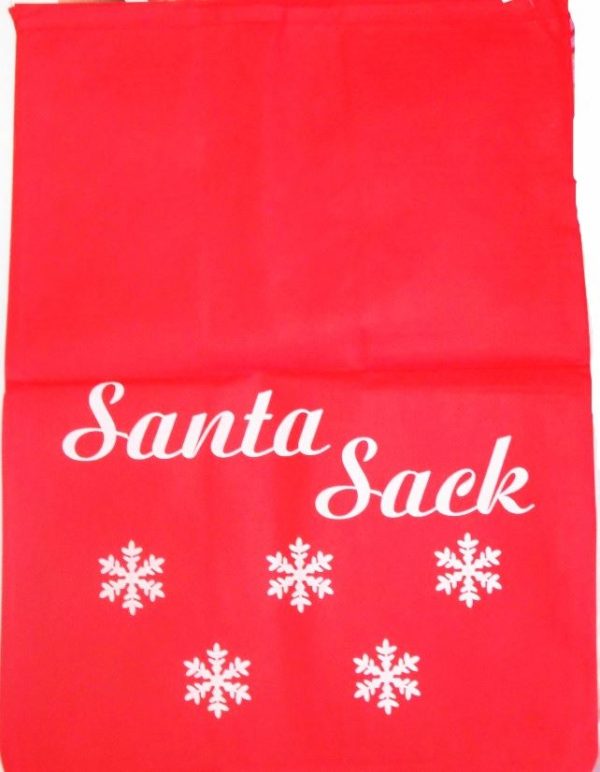 CHRISTMAS SANTA SACK SNOWFLAKE