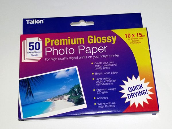 TALLON PHOTO PAPER - A6 - PACK OF 25 - 4 X 6