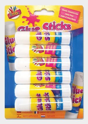 PACK OF 6 ARTBOX SAFE & NON TOXIC 8G GLUE STICKS