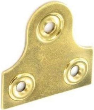 SECURIT S6804 GLASS PLATE PLAIN ELECTRO BRASS 32MM