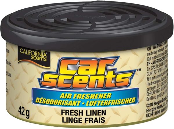 CALIFORNIA SCENTS E301412200 AIR FRESHENER-FRESH LINEN-CAN 42GR