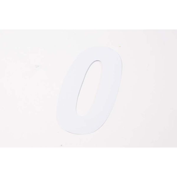 SECURIT S6910 WHEELIE BIN NUMBER 0 WHITE 170MM