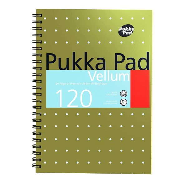 PUKKA PAD A5 METALLIC VELLUM PAD